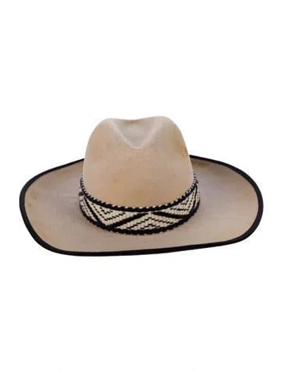 Pre-owned Hampui Hats Fedora Hat In Neutral