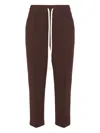 Hamza 247 Drawstring-panelled Track Pants In Brown