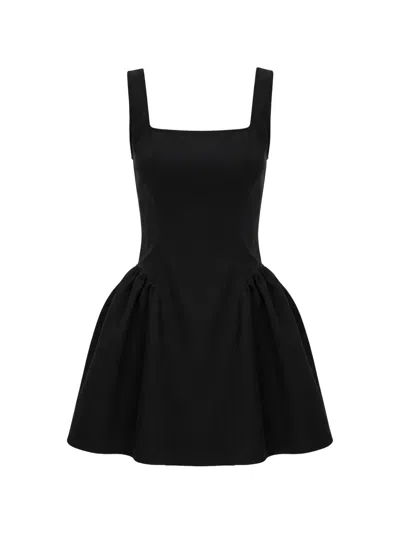Hamza Alice Mini Dress In Black