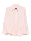Hamza Bali Linen Pink Shirt In Pink