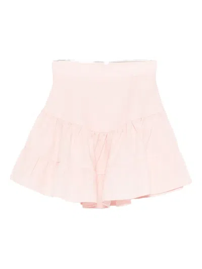 Hamza Bali Ruffled Skirt In Pink