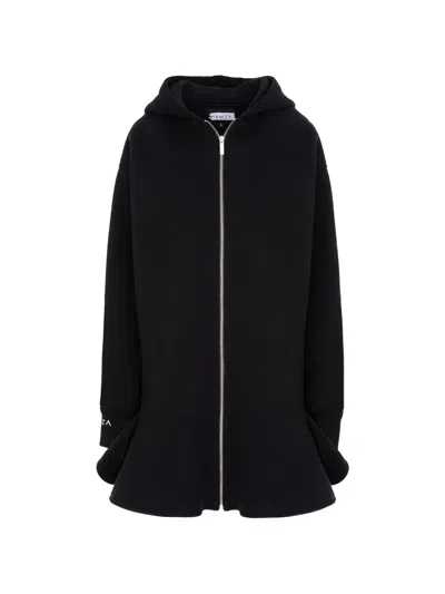 Hamza Bell Fleece Dress In Black