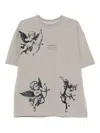 Hamza Celestial Cherub-print T-shirt In Gray