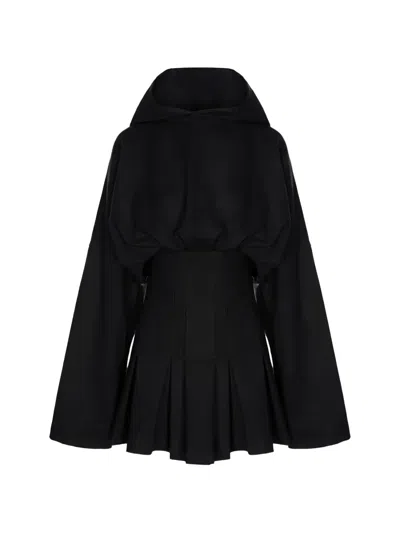 Hamza Cleopatra Dress In Black