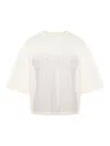 Hamza Corset-panel T-shirt In White