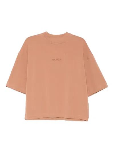 Hamza Cotton-blend T-shirt In Brown