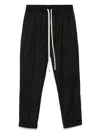 Hamza Drawstring Cuffed Trousers In Black