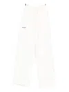Hamza Drawstring-cuffed Trousers In White