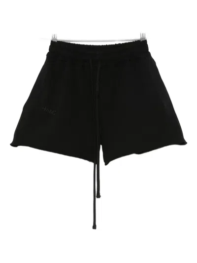 Hamza Drawstring Elastic-waist Shorts In Black