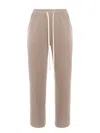 Hamza Drawstring Panelled Sweatpants In Neutral