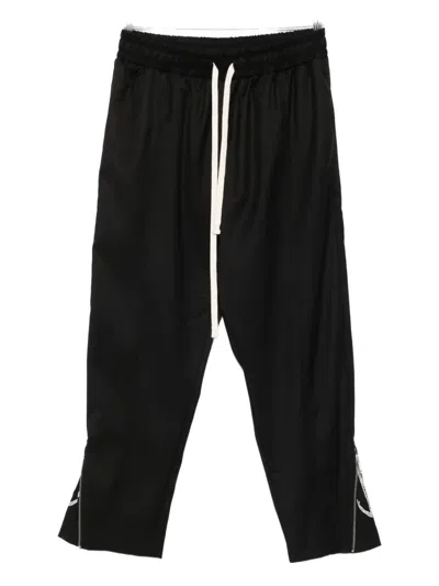 Hamza Drawstring Trousers In Black