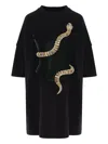 Hamza Eva Printed Mini Dress In Black