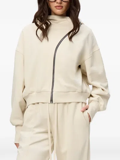 Hamza Hera Zip-up Hoodie In Neutral