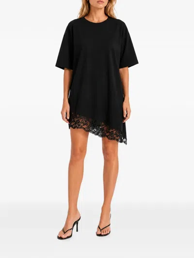 Hamza Japan V2 Lace-trim Mini Dress In Multi