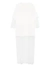 Hamza Lace-insert T-shirt Maxi Dress In White