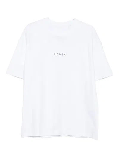 Hamza Logo-detail T-shirt In White