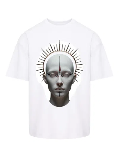 Hamza Monarh Graphic T-shirt In White