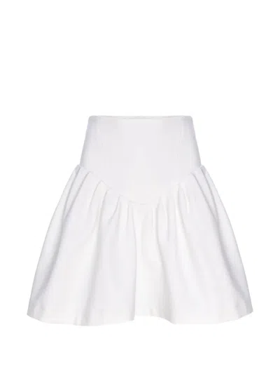 Hamza Nice Pleated Skirt In White