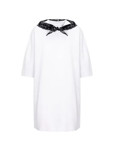 Hamza Paris Scarf Dress In White