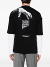 Hamza Path Short-sleeve Crew-neck T-shirt In Black