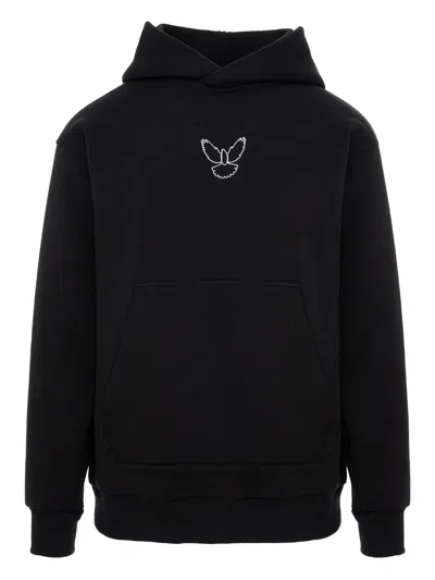 Hamza Saint Graphic Hoodie In Black