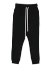 Hamza Sicily Drawstring-cuffed Trackpants In Black