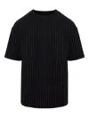 Hamza Striped T-shirt In Black