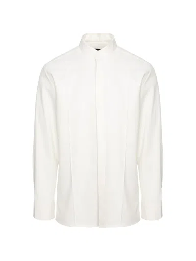 Hamza Thom V3 Panelled Shirt In White