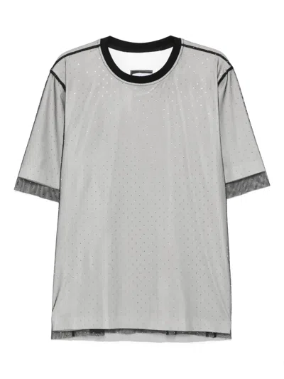 Hamza Venus Double-layer T-shirt In Gray