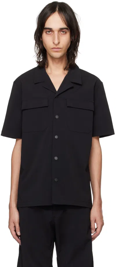Han Kjobenhavn Black Camp Collar Shirt