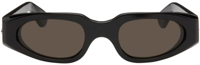 Han Kjobenhavn Black Dash Sunglasses In Brown Black