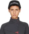 Han Kjobenhavn Black Distressed Signature Cap In Black