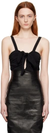 Han Kjobenhavn Black Drape Bodysuit In Black
