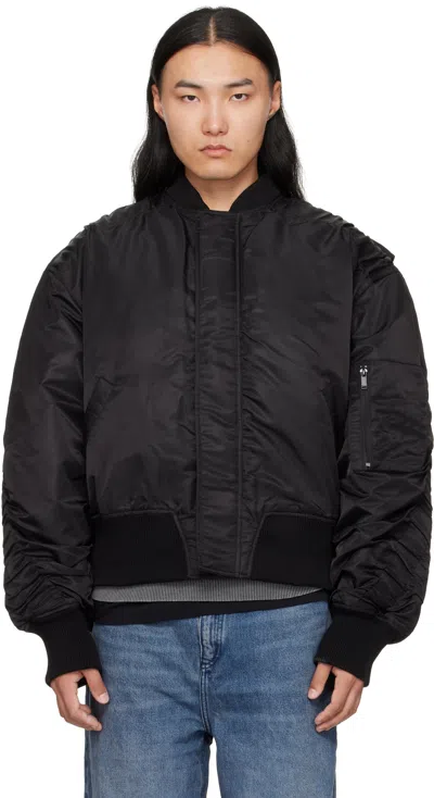 Han Kjobenhavn Black Oversized Padded Bomber Jacket