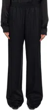 Han Kjobenhavn Wide-leg Jacquard Trousers In Black