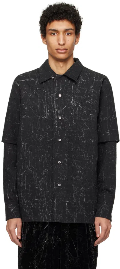 Han Kjobenhavn Black Wrinkle Shirt