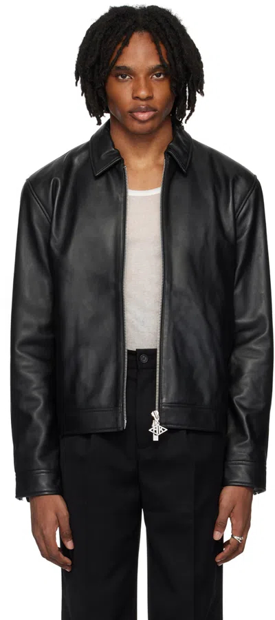 Han Kjobenhavn Black Pilot Leather Jacket