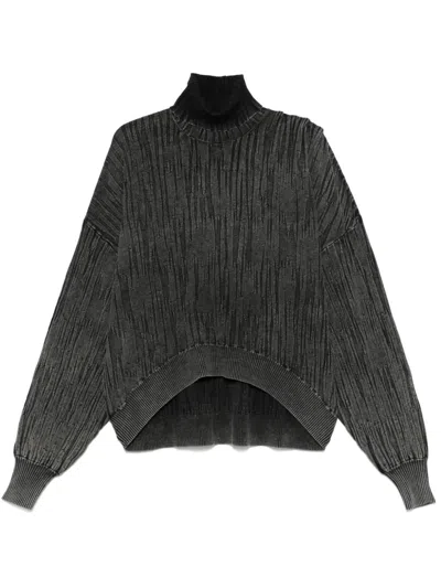 Han Kjobenhavn Crinkled Sweater In Black