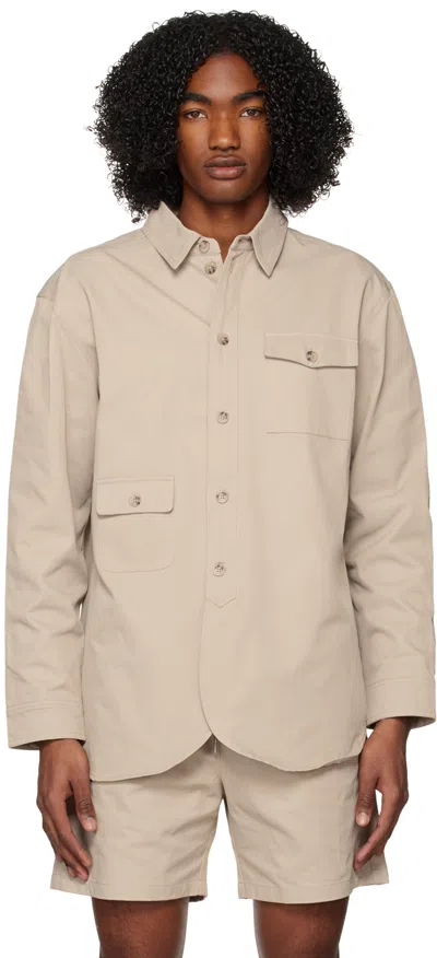 Han Kjobenhavn Gray Army Shirt In Light Grey