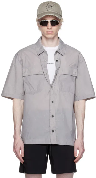 Han Kjobenhavn Gray Plaque Shirt In Grey