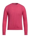 Han Kjobenhavn Han Kjøbenhavn Man Sweater Magenta Size Xl Mohair Wool, Polyamide, Merino Wool In Magenta