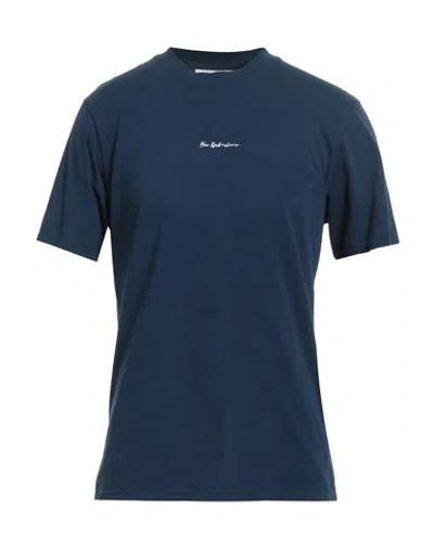Han Kjobenhavn Han Kjøbenhavn Man T-shirt Navy Size S Cotton In Navy Blue