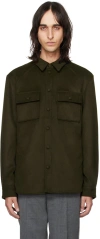 Han Kjobenhavn Khaki Relaxed Shirt In Dark Green