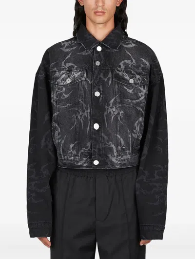 HAN KJOBENHAVN LASER-CUT DENIM JACKET