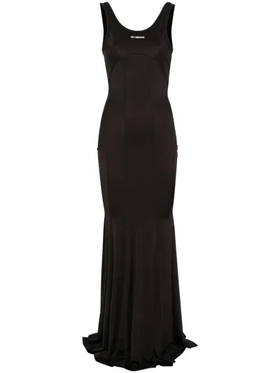 Han Kjobenhavn Logo-appliqué Maxi Dress In 黑色