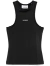 Han Kjobenhavn Logo-appliqué Racer Tank In Black