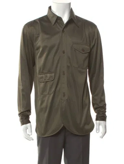 Pre-owned Han Kjobenhavn Long Sleeve Shirt In Green