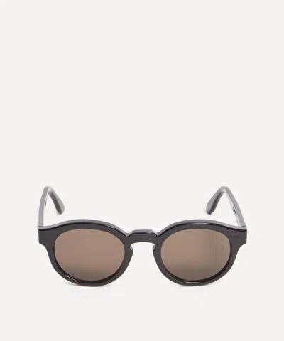 Han Kjobenhavn Round Dan Acetate Sunglasses In Dark Brown