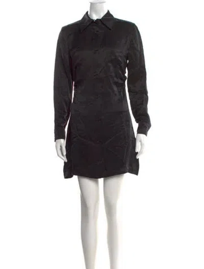 Pre-owned Han Kjobenhavn Mini Dress In Black