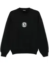 Han Kjobenhavn Officer-print Sweatshirt In Black